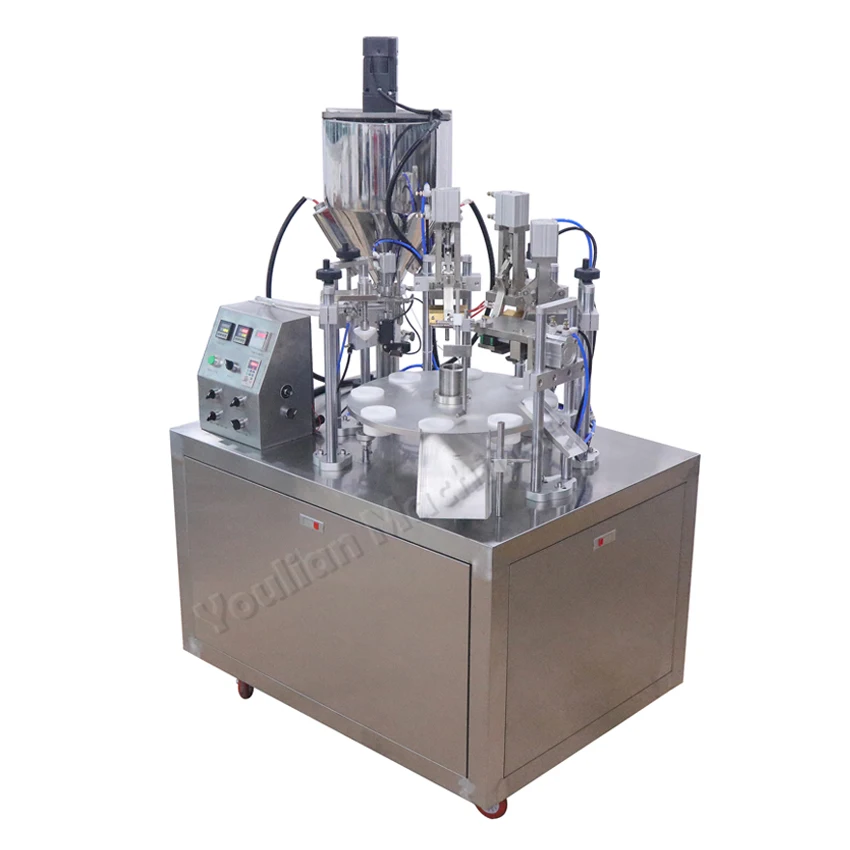 YLD-25 Automatic Cosmetic Ointment Packing Machine Cream Aloe Vera Gels Toothpaste Soft Tube Filling and Sealing Machine