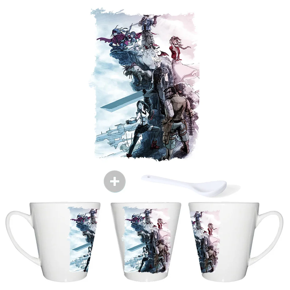 CUP TAPER FANART GAME ACTION conic mug