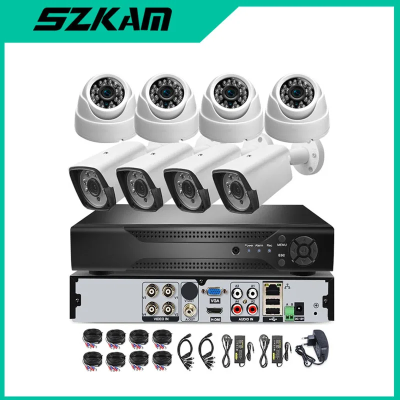 8CH 5MP AHD DVR Kit CCTV Camera Set System Full HD TVI AHD CVI IP 4CH 5Megapixel Video Surveillance Outdoor Security Email Alarm