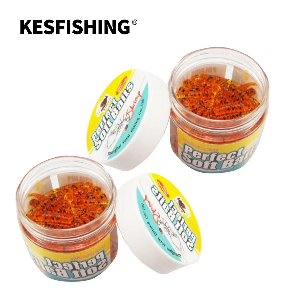 KESFISHING przynęty na robaki miękkie przynęty na ryby 50 sztuk Polaris 42mm sztuczne przynęty na ryby Pesca Jerk Pesca Jig Trout Jig