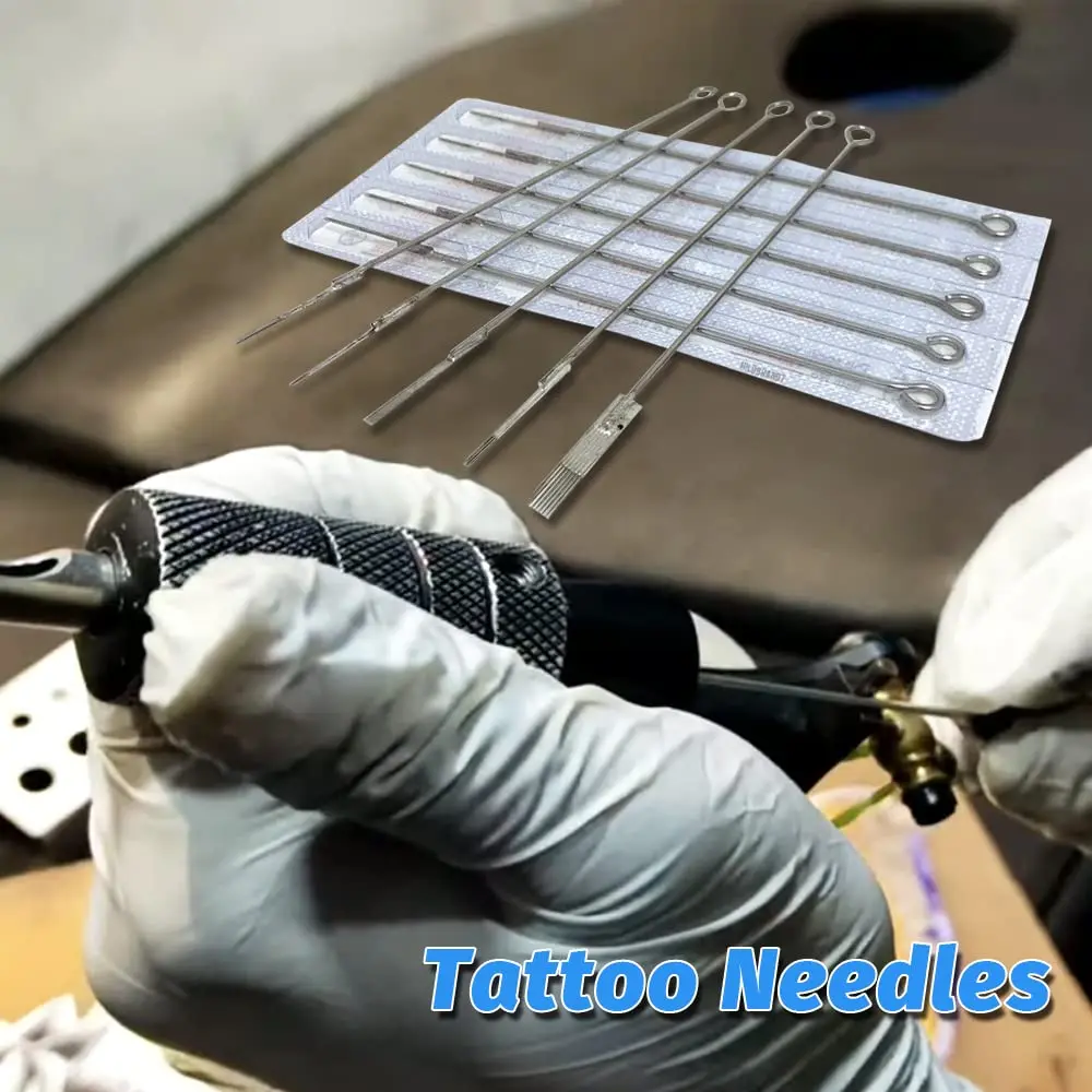 50/20//10/5PCS Aghi per tatuaggio sterilizzati 1 3 5 7 9 11 13 14 15RL RS M1 RM Ago per tatuaggio per macchina per trucco permanente del tatuaggio