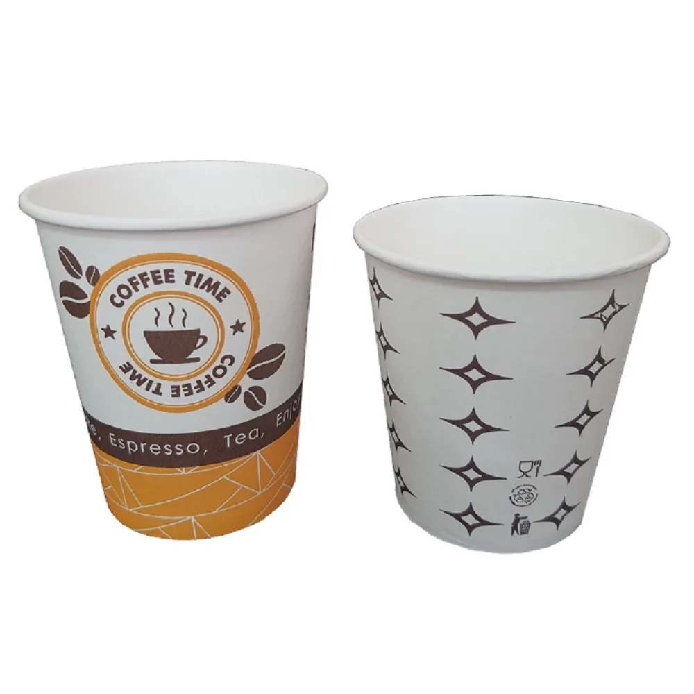 Copos de papel descartáveis para café, chá, leite, acessórios de cozinha, festa, 180ml, 50Pcs