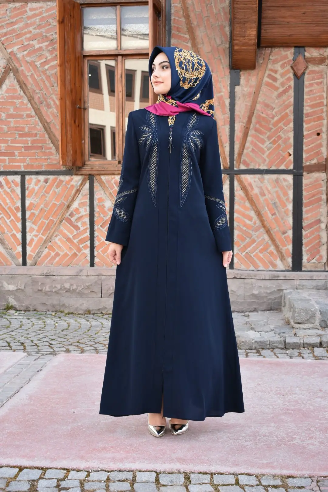 Muslim Dress Women Hijab clothing Abaya Plus Size Hand Embroidery Maxi Kaftan dresses for women skirt Maya silk fabric Turkey