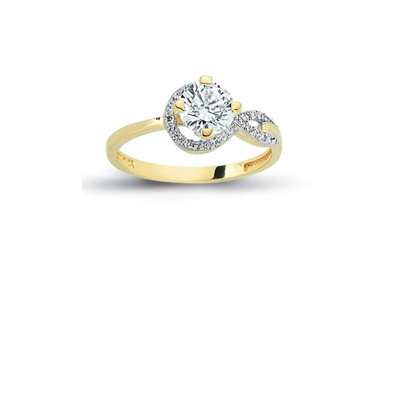 14K Solid Gold Exclusive Solitaire Engagement Wedding Ring