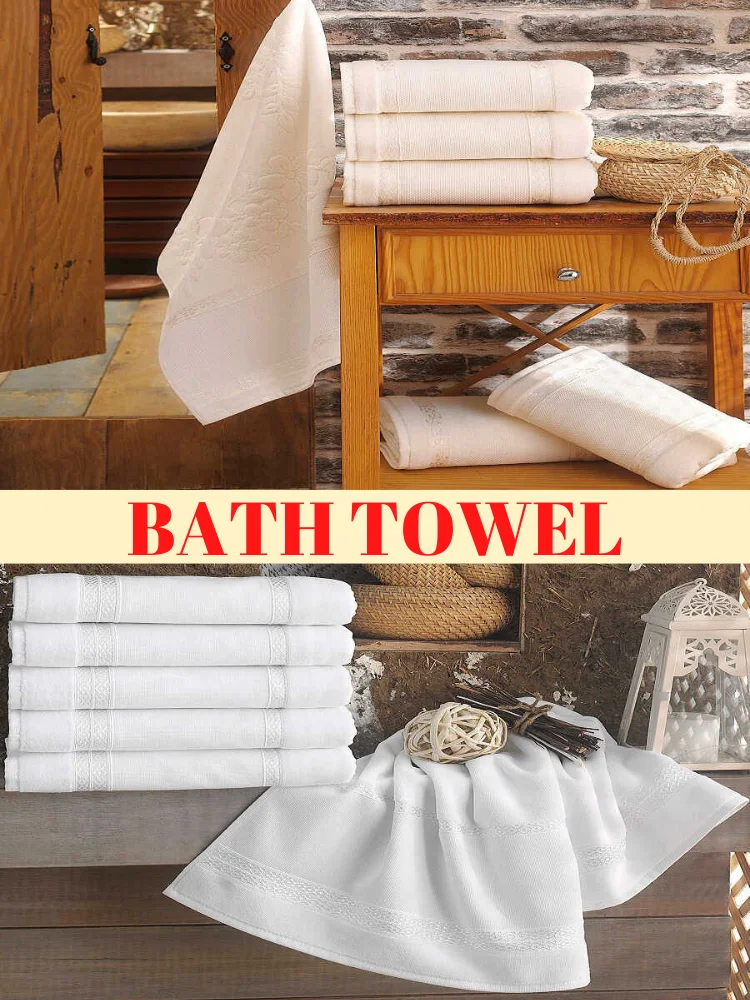 1 PCS 50x90 Cotton Towel, Hand - Face Towel, Head Towel, Bath Towel, High Water Absorption Power, Soft, Home Textile, Quick Drying, Velvet