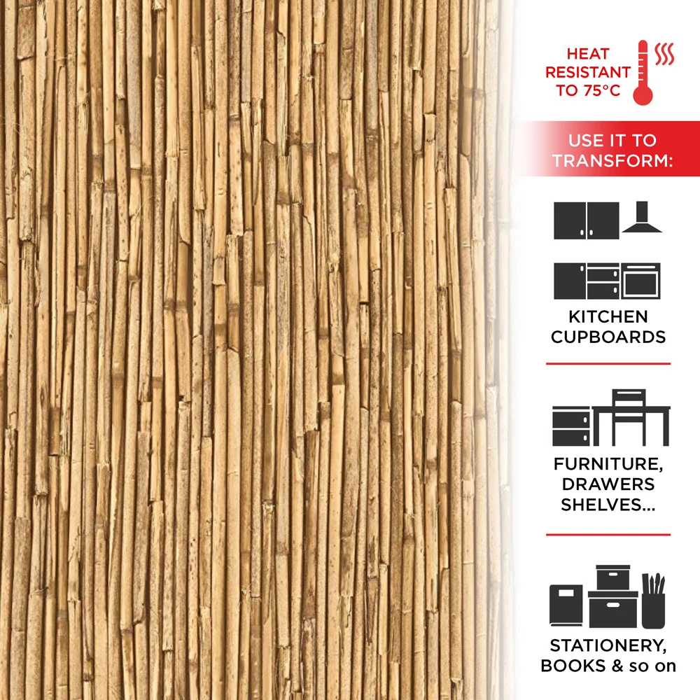 Alkor adhesive film for furniture Bamboo effect 45 cm x 2 mt