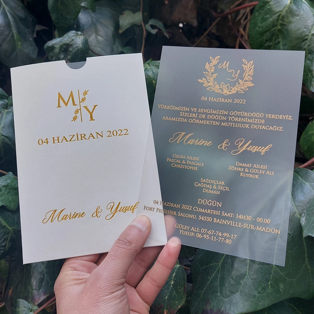 Carte d'InPorter Personnalisée Faite à la Main pour ixde Mariage, Anniversaire, Noël, Saison, 100, 2021 Pièces