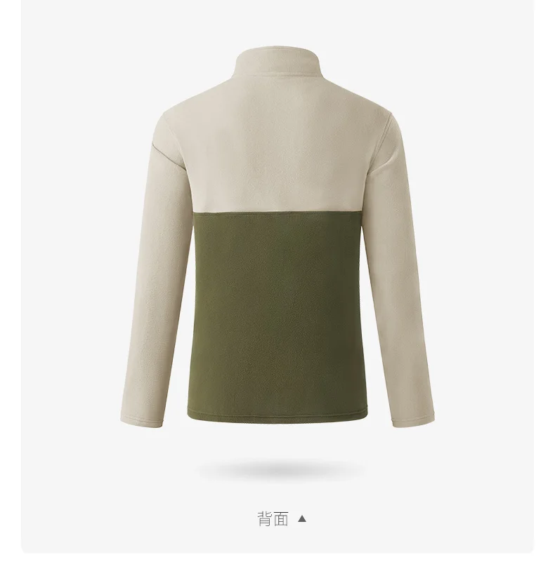 GOLDEN CAMEL Men's Jackets Polar Plus Soft Casual Fleece Jacket for Men Autumn Winter Stand-up Collar Sweater Sweatshirt Clothes