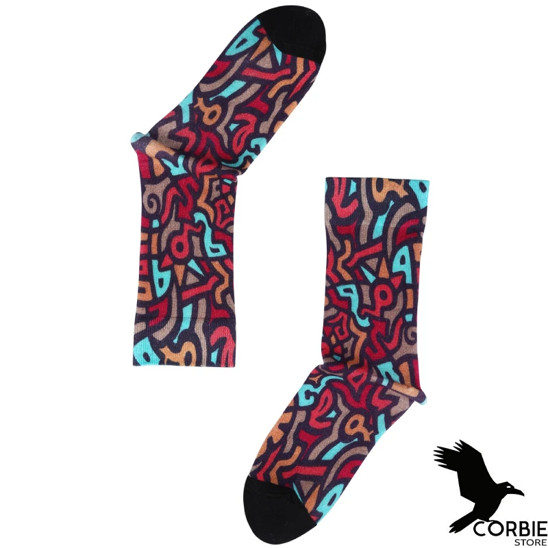 Colore bomba Graffiti Design Hipster e calzini Colorcool