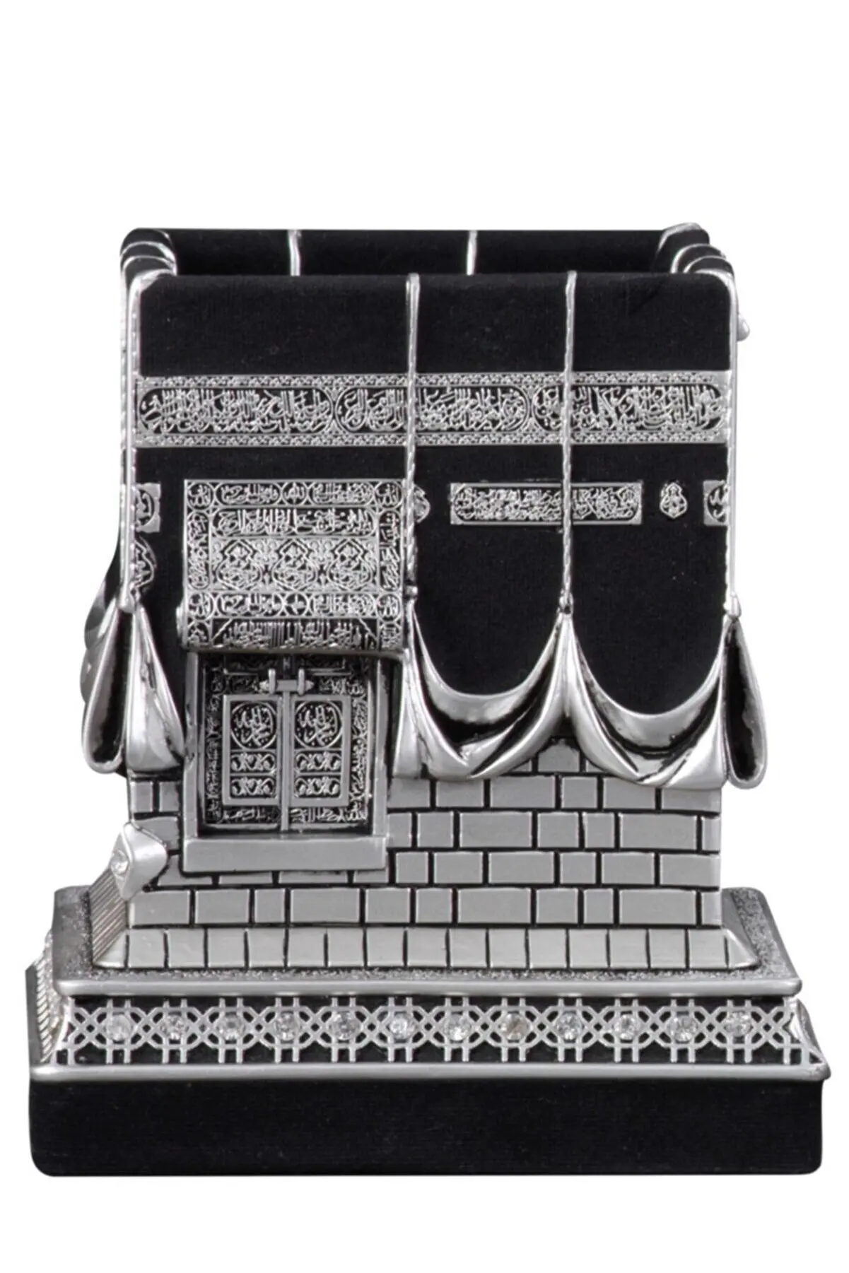 Masjid al-Haram Beytullah Great 2100 Gr Kaaba Hajj Umrah Souvenirs Home Decoration Sculpture Trinket Silver and Gold Color Islam