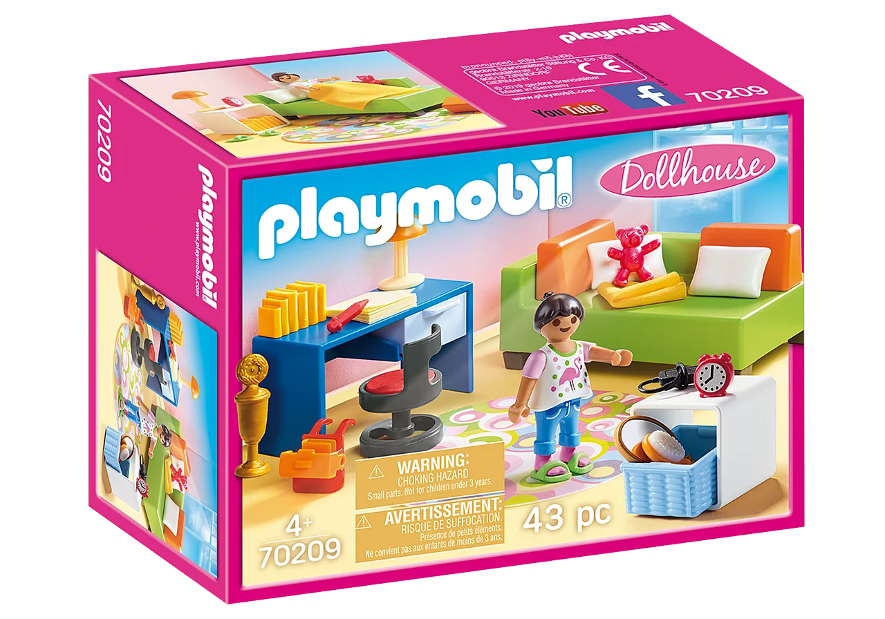 PLAYMOBIL teen room, reference 70209, original, toys, boys, girls, gifts, collector, figures, dolls, shop, with box, new, man, woman, official license