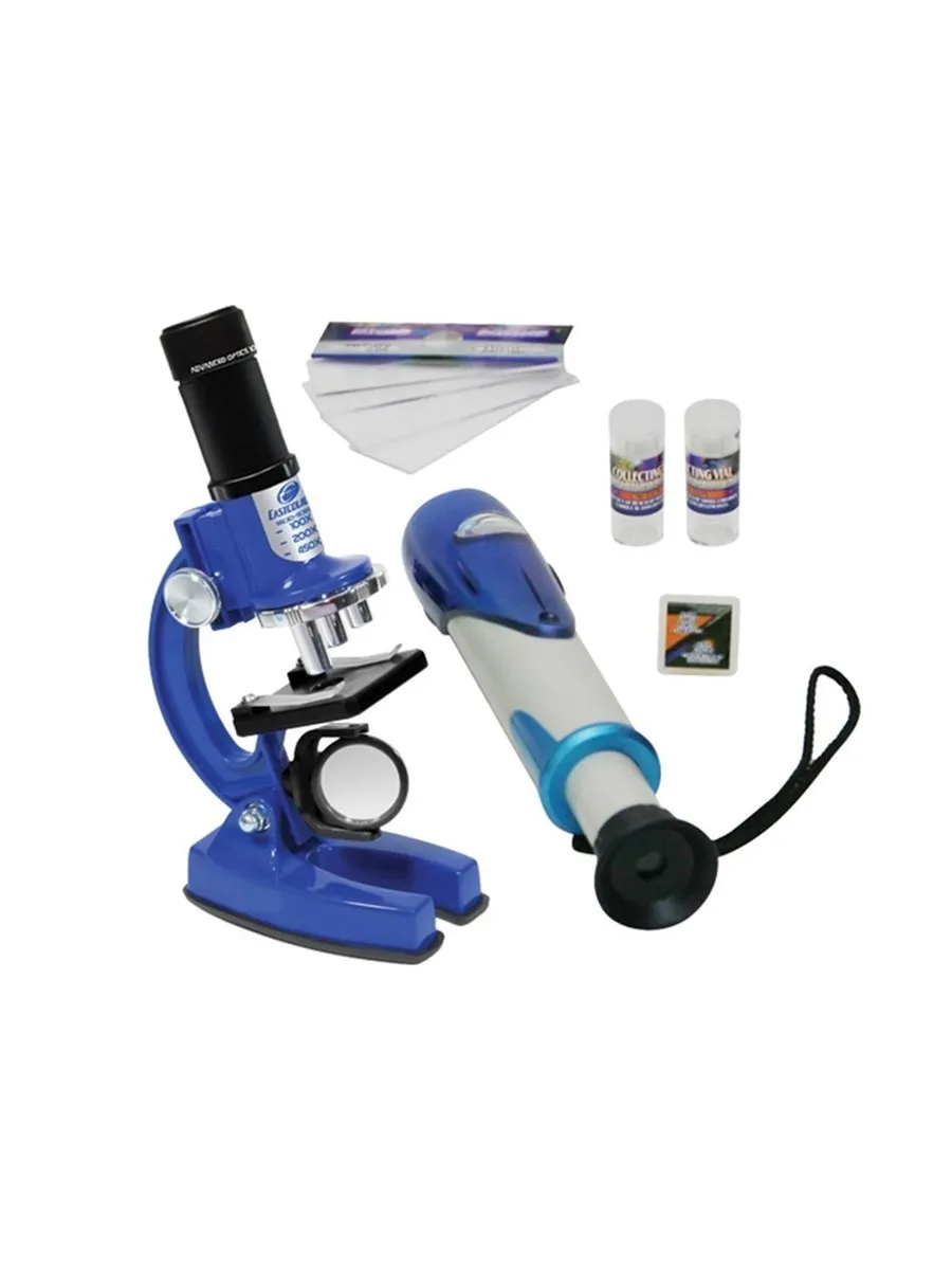 

Microscope and telescope set for children who are interested in science! The set consists of a total of 25 pieces.