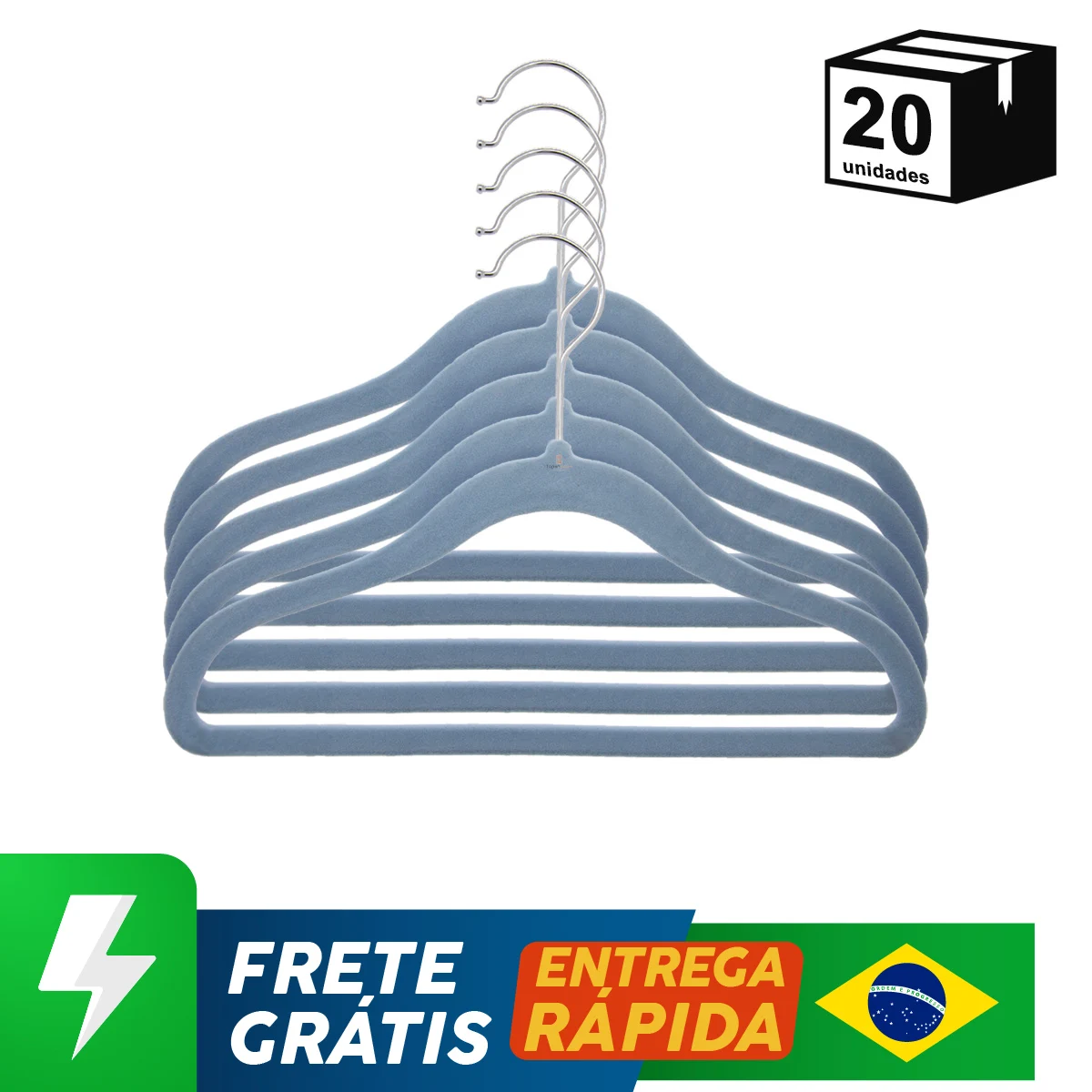 20 Pçs Cabides Veludo Crianças Pequenas Organizador Roupas Vestidos Casacos Camisetas Gancho Prata Giratório 360 Graus Para Rack