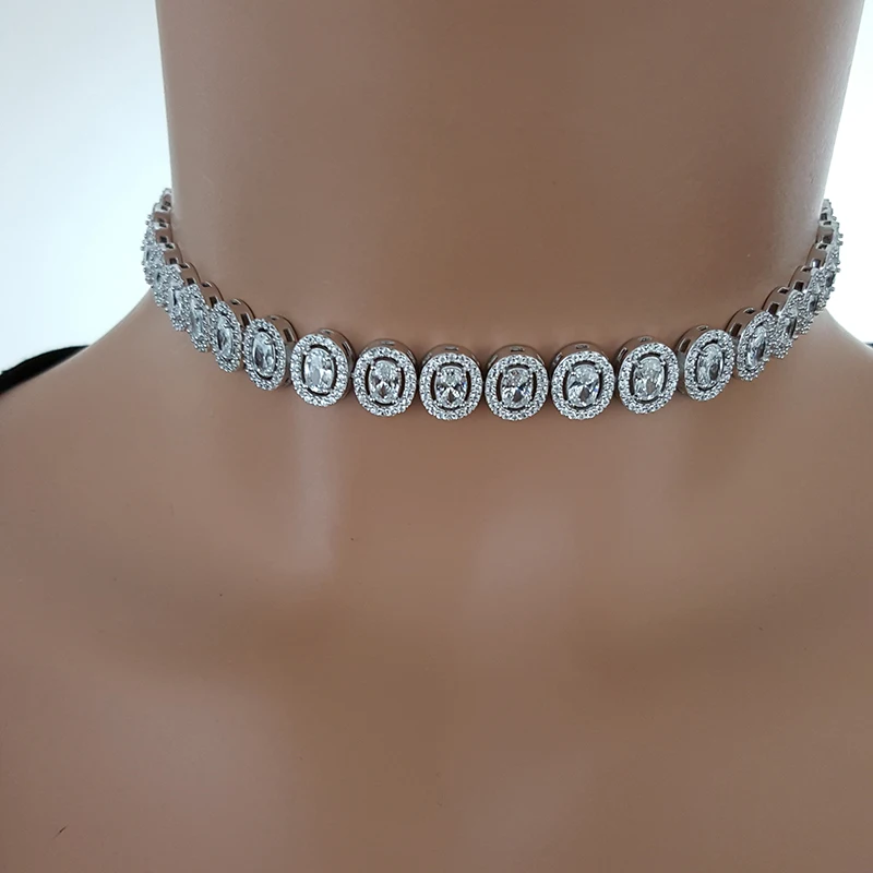 Women Choker Necklace Fashion Silver Choker for Women 925 Sterling Silver Made in TURKEY