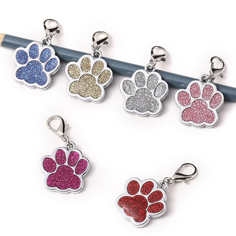 Personalized Free Engraving Pet Cat Name Tags Customized Dog ID Tag Collar Accessories Nameplate Anti-lost Pendant Cute Keyring