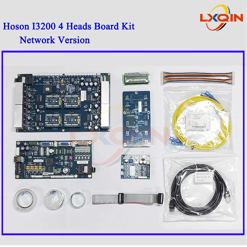 Hoson i3200 4 Heads Board Kit for Epson I3200 Printhead Plates Set for Eco Solvent Printer Head Board Main Moard Network Version