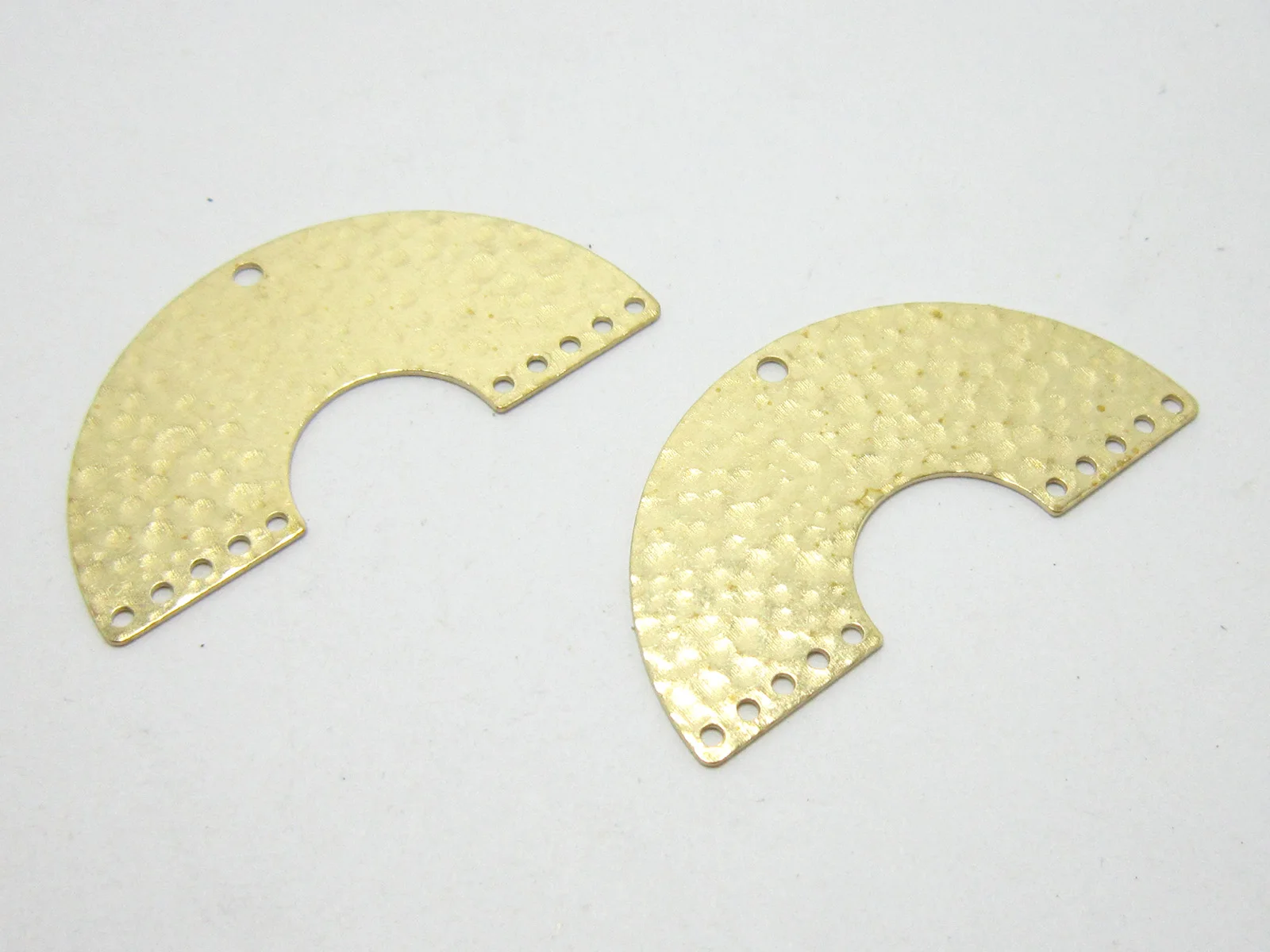 Earring connector, Arched Hammered Brass Charms, 41x21mm, C chaped Earring Accessories, Jewelry Making Supplies - R1401