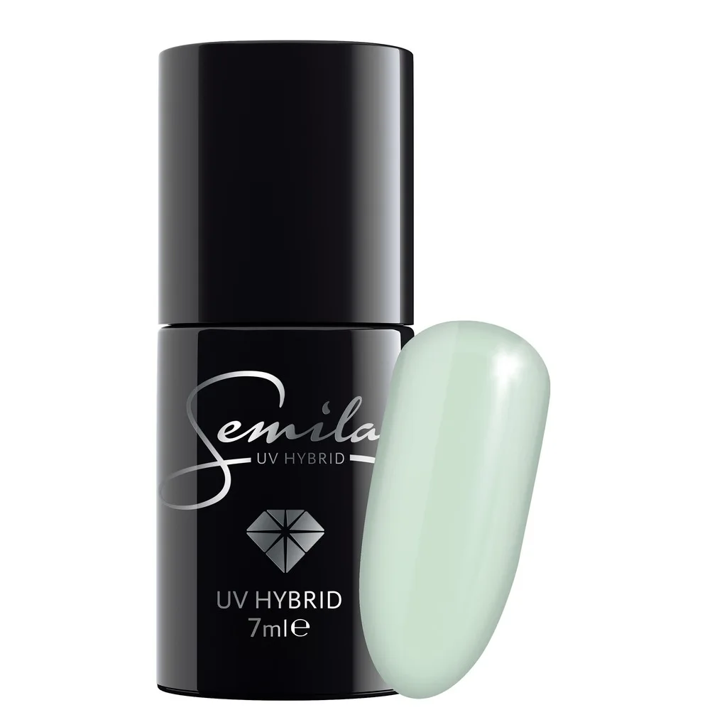 Semilac Your Angel 163 semi-permanent coverage, UV hybrid nail polish texture Gel