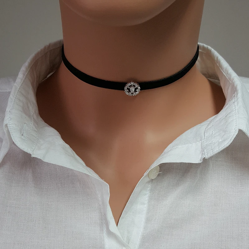 Minimal Choker for Women Silver Choker Art Deco Women Choker 925 Sterling Silver Made in TURKEY