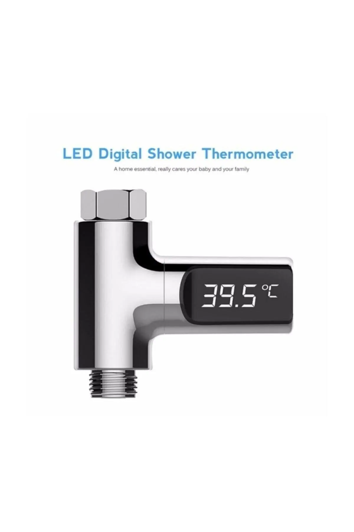 Bathroom Kitchen Temperature Controller Water Thermometer with Led Monitor Bathroom Accessories Easy Installation Temperature