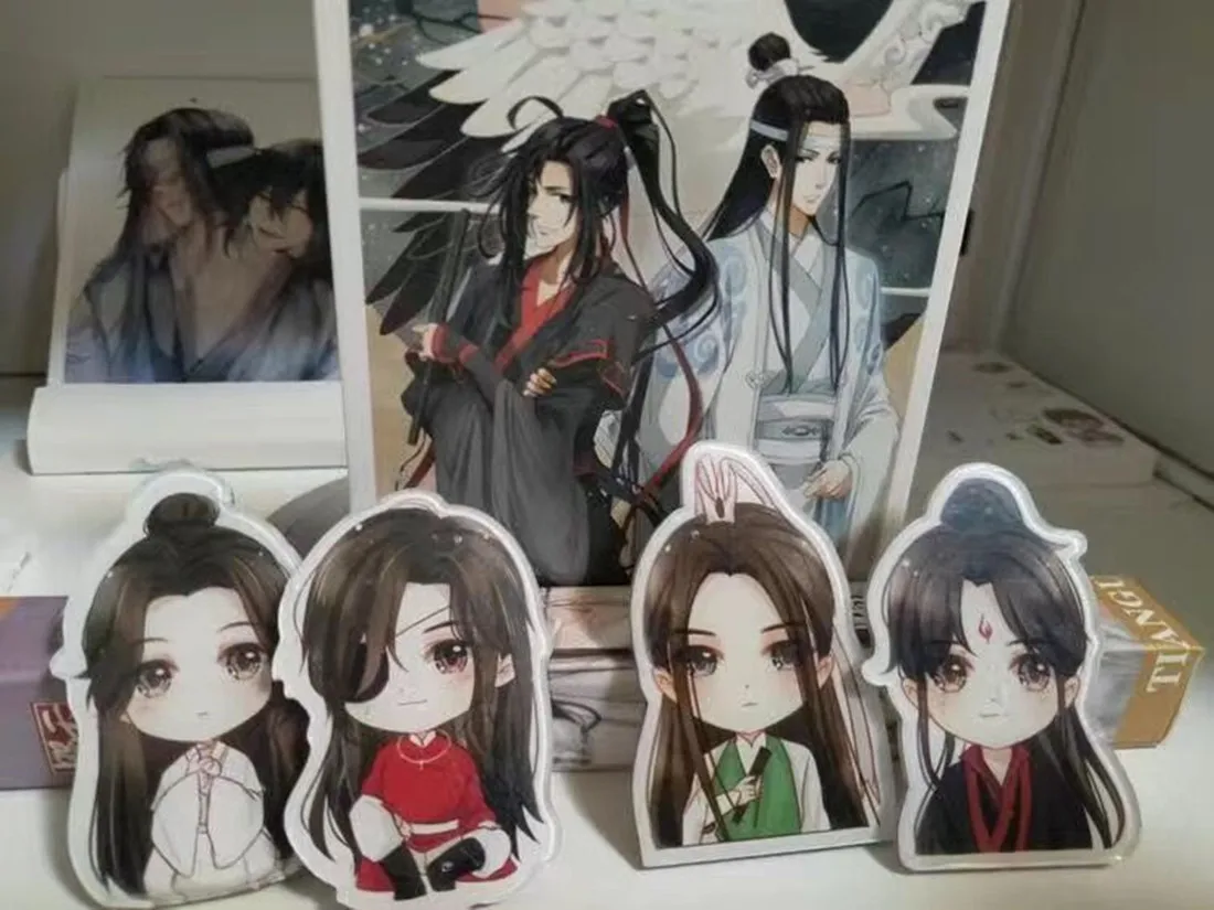 Shen Qingqiu Luo Binghe-Mini Pin acrílico para Cosplay, insignia, bolsa bonita, Pin colgante