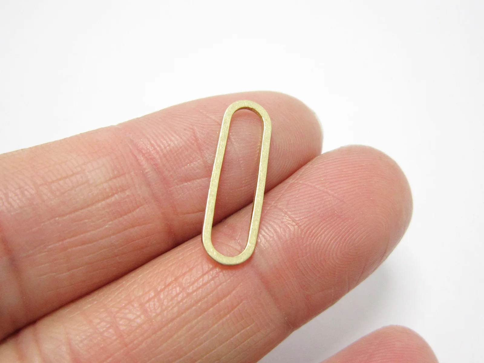 

50pcs Brass Charms, Link Chain Connector, Long oval Earring Charms, 20x6x1mm, Geometric Brass findings, Jewelry making - R188