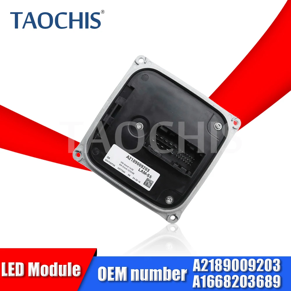 TAOCHIS 1PC Module Headlight Control Original OEM A2189009700 A1668203689 Fit for BENZ GL W218 ML W166 CLS W166 2012-2015