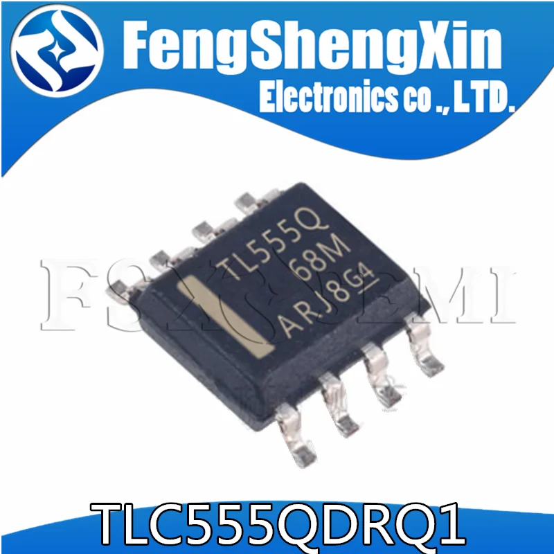 10pcs TLC555QDRQ1 TLC555 SOP-8 TL555Q Timer based integrated chip