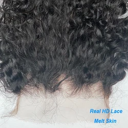 Skinlike Real HD Transparent Lace 6x6 HD Lace Closure Only Deep Curly Pre plucked Melt Skin Brazilian Human Hair 5x5 HD Closure