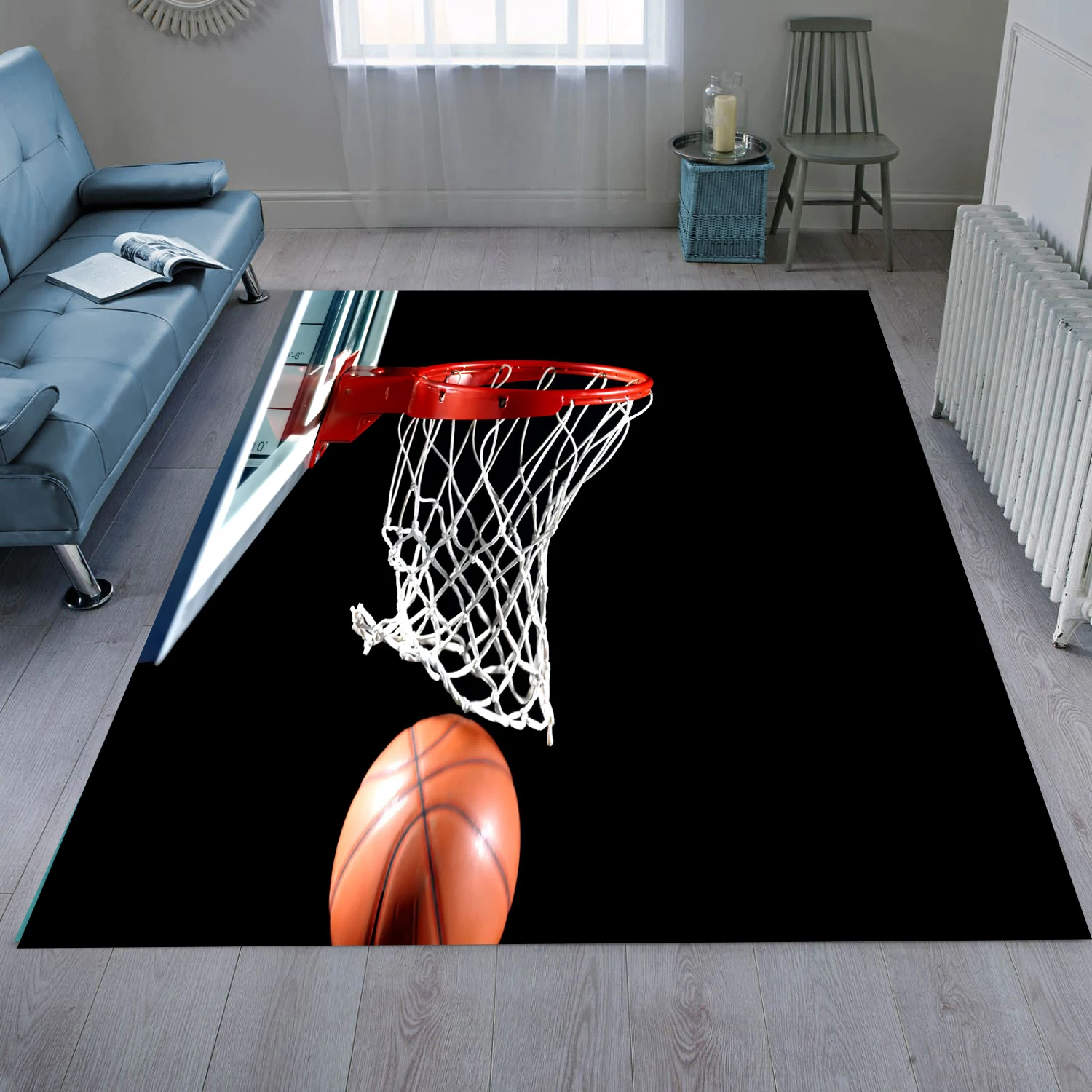 Basketball 19 Patterned ,Modern Design,Teen,Popular Rug,Themed Rug,Vintage Rug,Home Decor Personalized