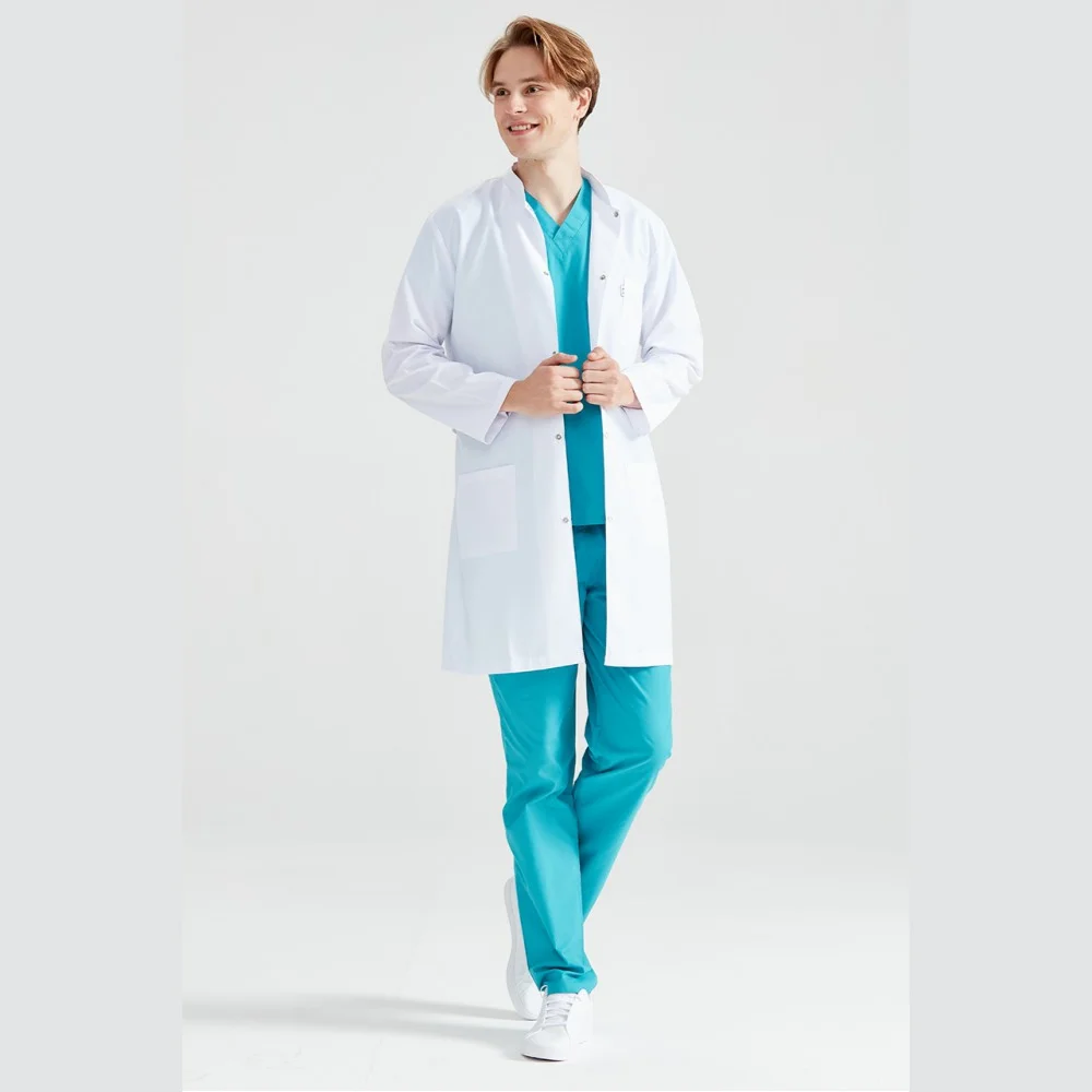 เสื้อโค้ทแขนยาว, minart labcoat, minart Scrubs, เครื่องแบบแพทย์, ชุดทางการแพทย์, เครื่องแบบโรงพยาบาล, ผ้ากันเปื้อน, ปกพูด