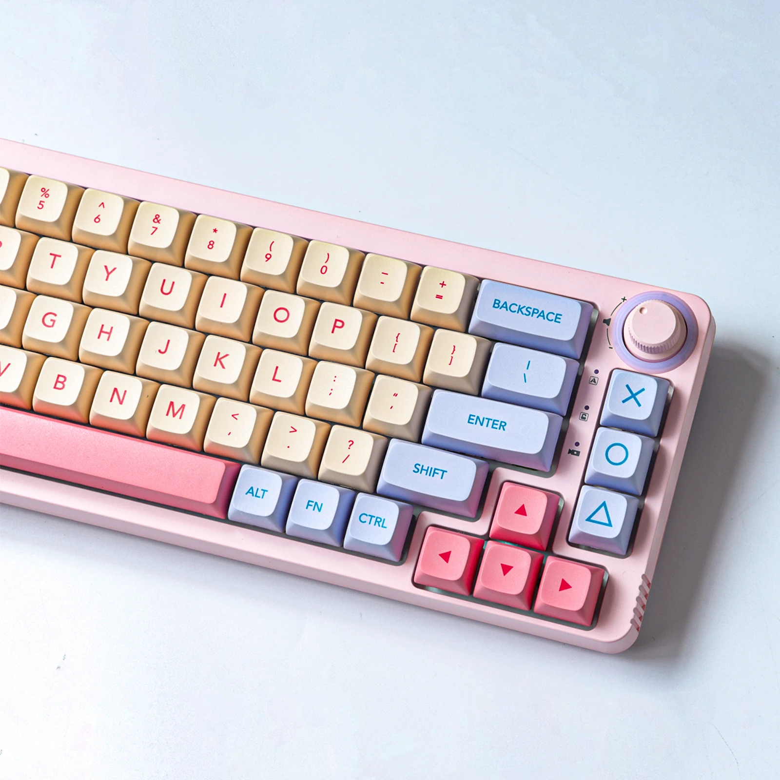 GMK Cotton candy  PBT Keycap 143 Keys XDA Profile DYE-SUB Personalized GMK Cotton candy keycaps For Mechanical Keyboard