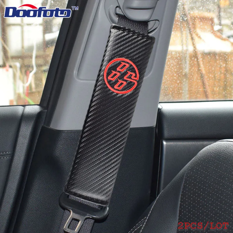 Doofoto Car Seat Belt Cover For Toyota 86 Corolla CHR RAV4 Avensis T25 Auris Camry Accessories Shoulder Protective Pad Styling