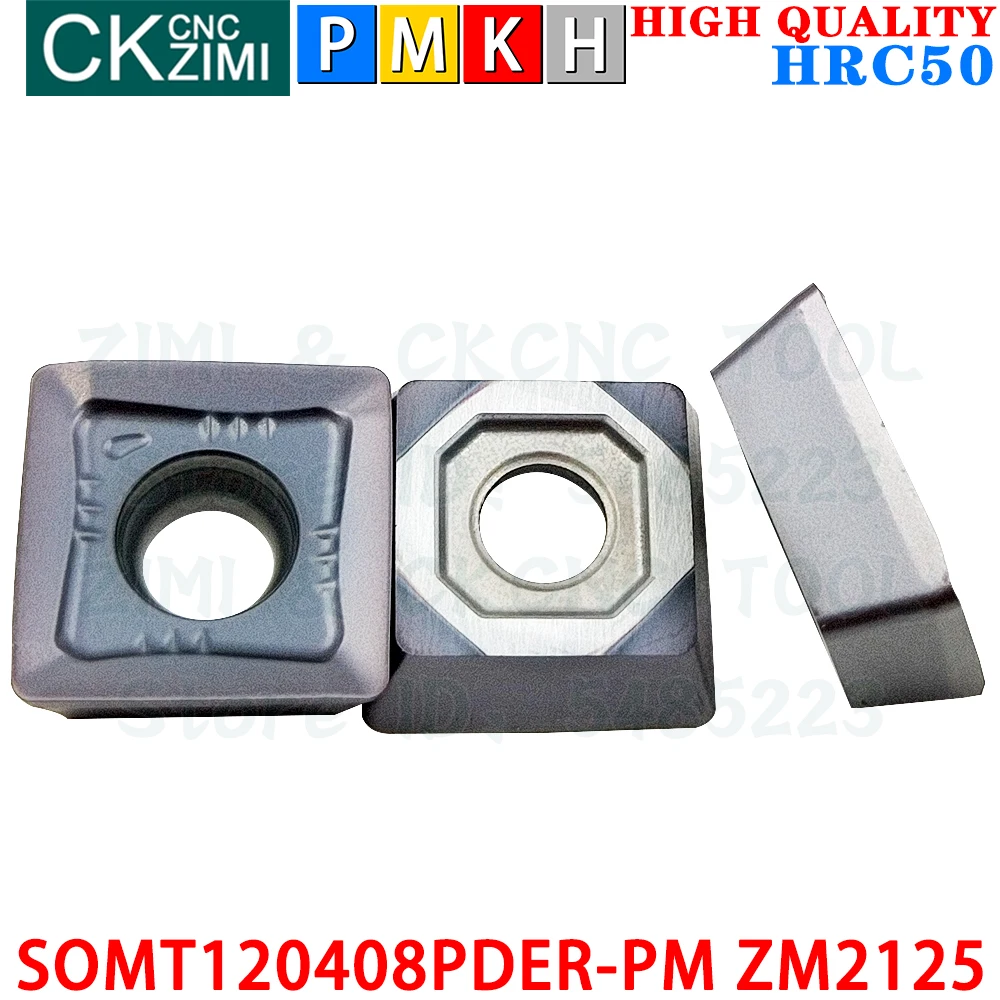SOMT120408PDER-PM ZM2125 SOMT 120408 PDERカーバイドインサートフライス盤工具高品質CNC金属旋盤フライス盤鋼およびステンレス鋼および鋳鉄用の割り出し工具