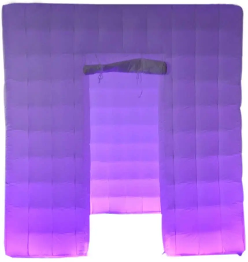 

SAYOK Portable Inflatable Photo Booth Enclosure (White, One Door, 8.2x8.2x8.2ft) Backdrop for Wedding Advertising Event