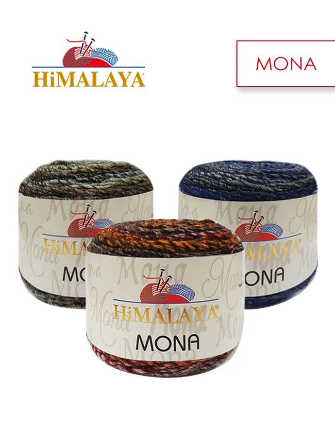 Himalaya Mona ciasto przędzy 100g dzierganie ręczne szydełkowanie wełny Gradient Ombre barwny Beanie szal Cowl szalik kobiety DIY miękkie Alize