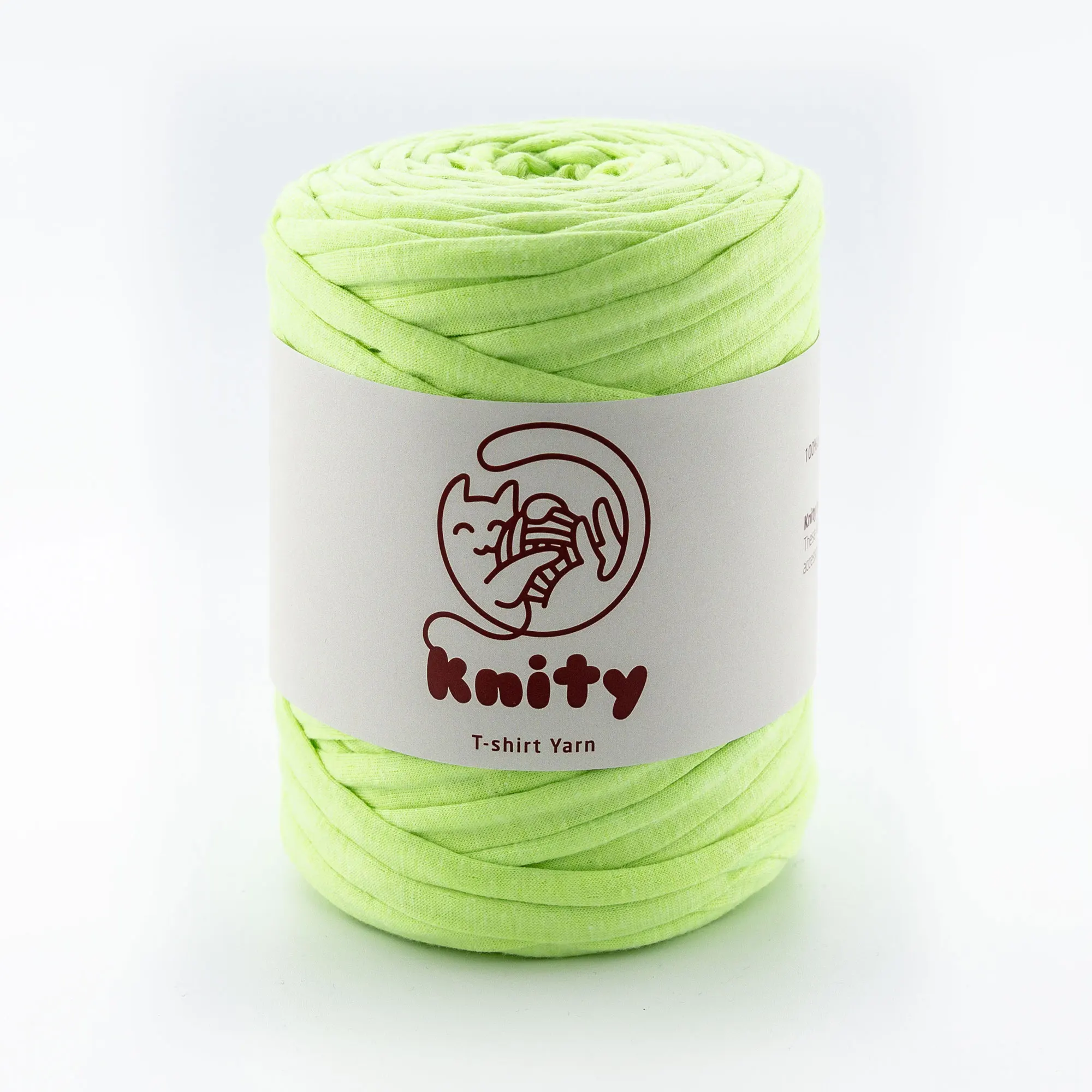 KNITY Combed T-Shirt Yarn Cloth Fabric Strip for Knitting Blanket Carpet Bag Basket Crochet Tshirt Cotton T Shirt Craft Hosiery