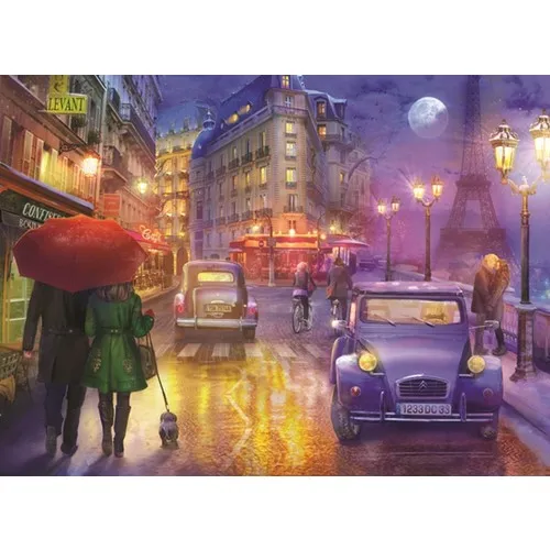 Anatolian 1000 Pieces One Night in Paris Puzzle - 1070 - Mind - Game - Fast Delivery From Turkey