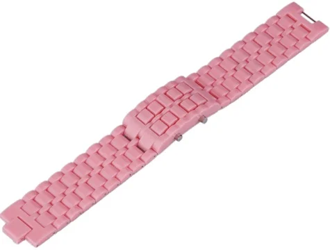 Colorful Samurai Led Wrist watch-Pink