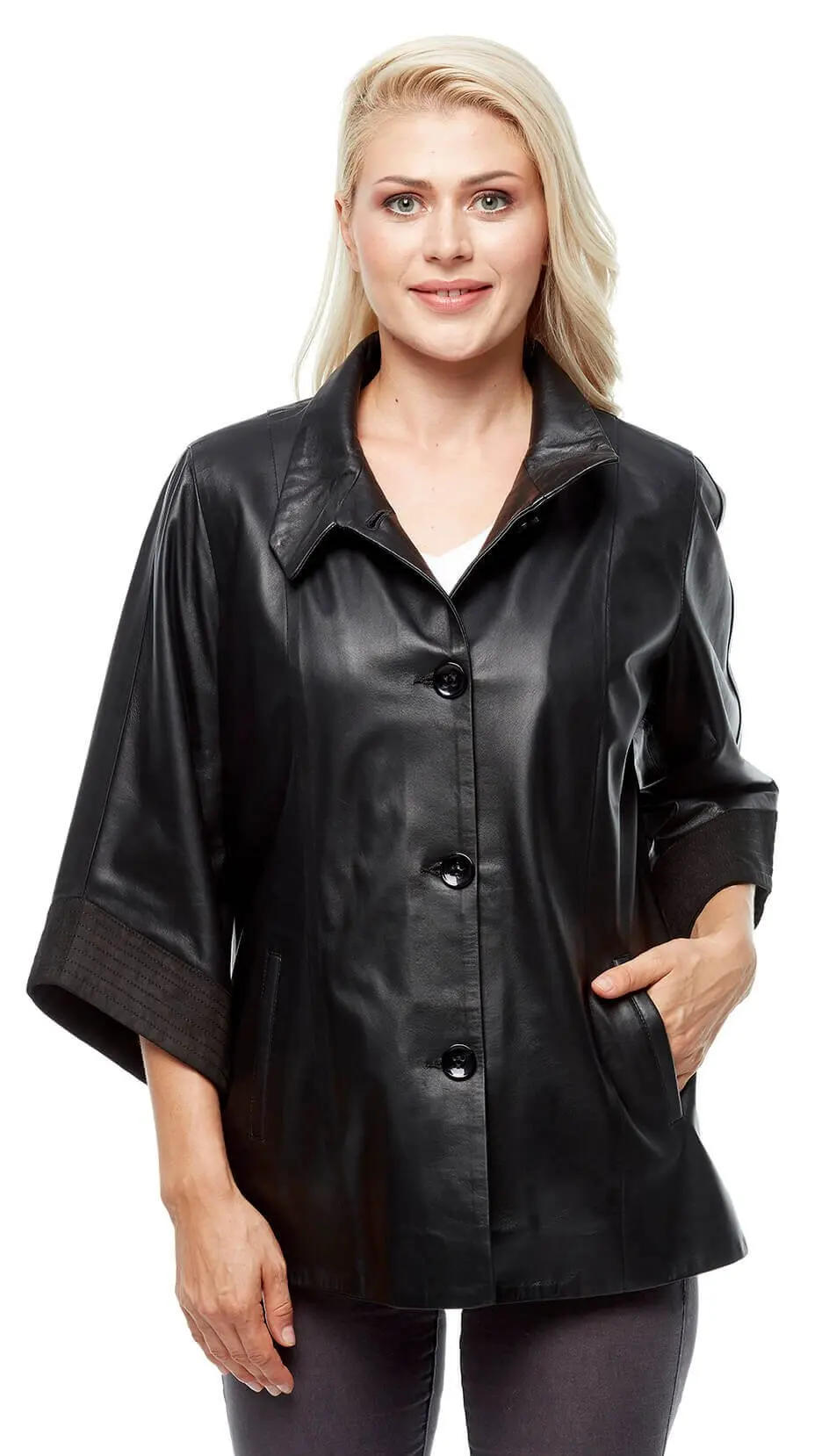 Jaket Wanita Kulit Asli Mantel Kulit Domba Domba Musim Gugur Musim Dingin 2022 Ukuran Besar Tipis Antik Pesepeda Gabi Hitam