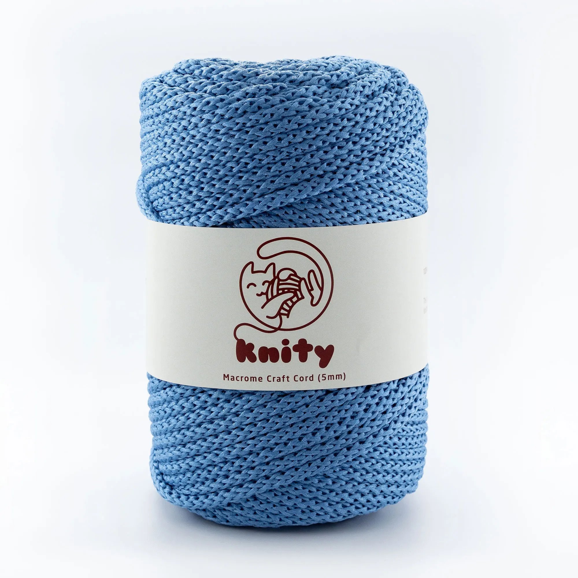 Knity Macrame Craft Cord 5mm Yarn 100m Fiber Crochet Knitting Braiding Knotting Weaving Chain Thread Handmade Rope Natural Braid