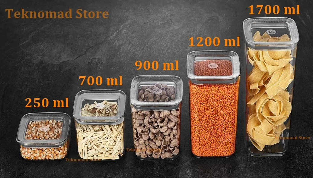 12 Piece Kitchen Food Storage Container Set with Vacuum cover/Lid and Pantry Organization for Cereal, Dry Food Flour and Sugar