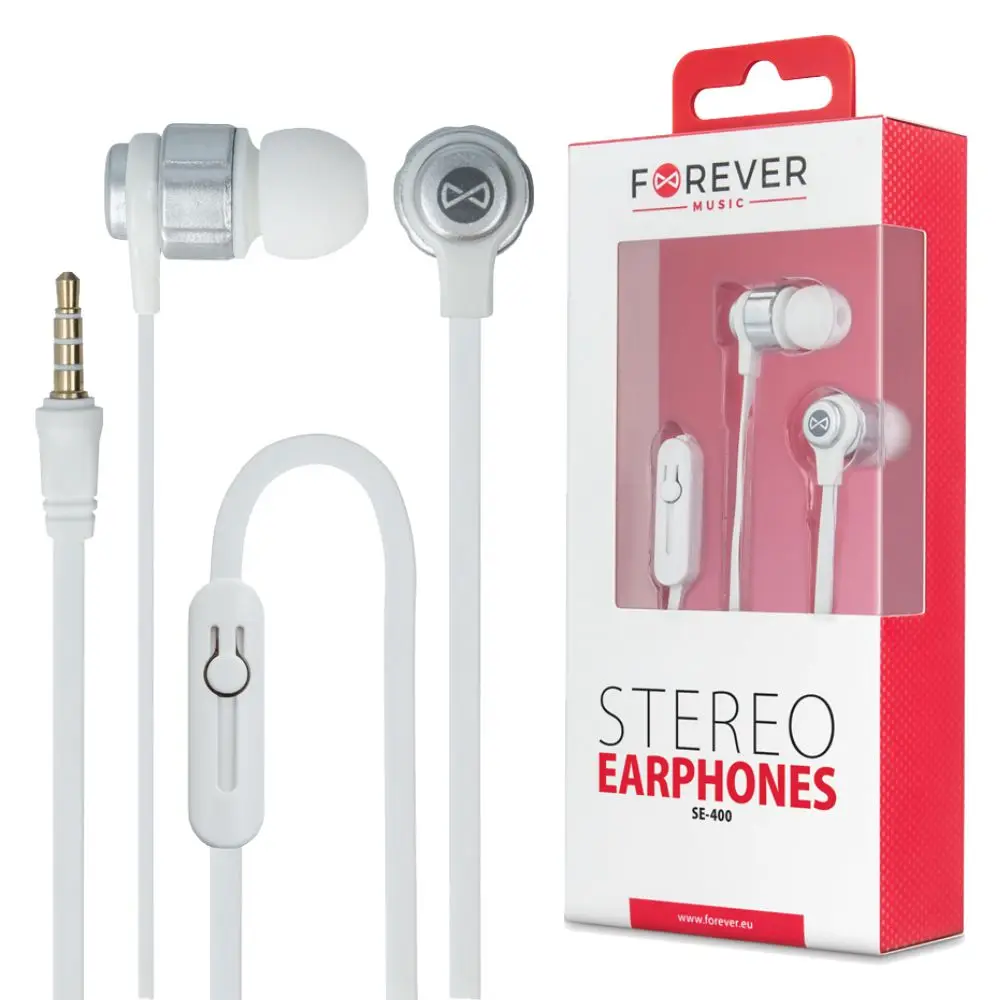 FOREVER EARPHONES in hearing headphones SE-400 -105 dB-White