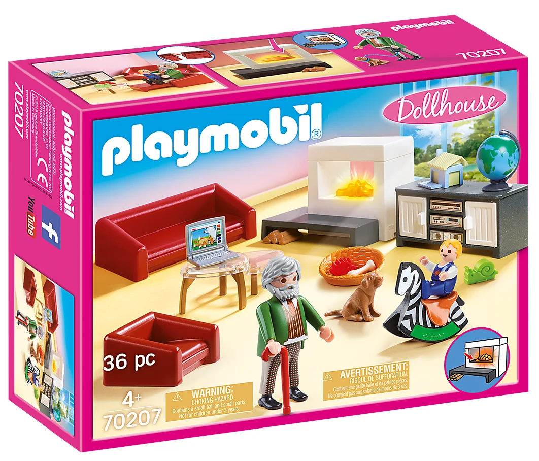 Playmobil Living Room, 70207, house, original, toys, boys, girls, gifts, collector, figures, dolls, shop, with box, new, man, woman, official license