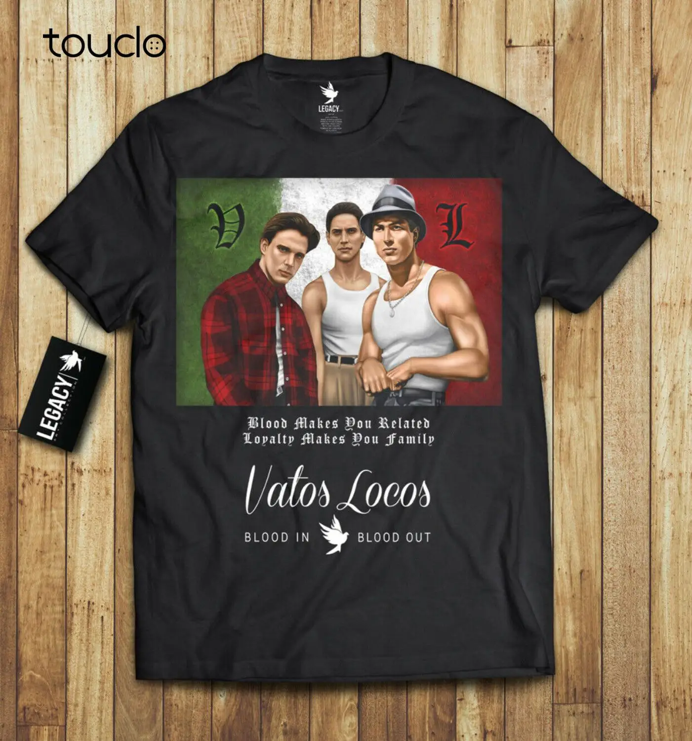 Vatos Locos T-Shirt Blood In Blood Out limited edition rare collection La Onda