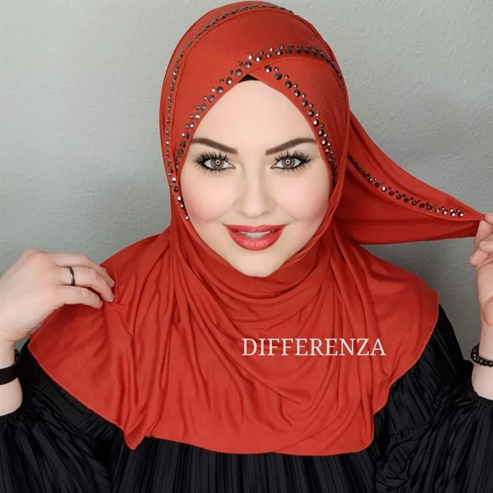 Hijab Wrap Turban Bonnet Shawls and Wraps Hijab Femme Musulman Islamic Turkey India African Embroidered وشاح عمامة