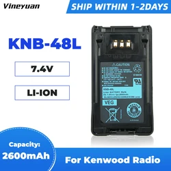 2600mAh KNB-48L Li-Ion Battery for Kenwood NX-200 NX-300 TK-5220 TK-5320 Portable Radio Replacement Battery (KNB-47L)