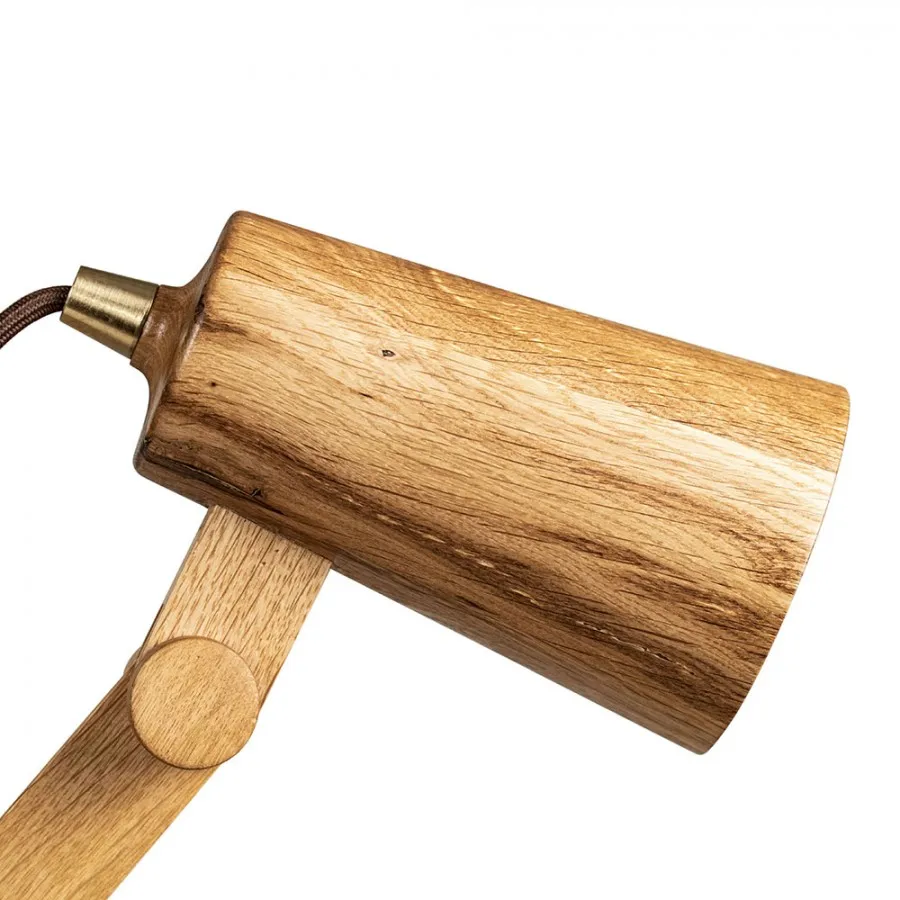 -Wood Lamp (Oak) Table Top Lamp