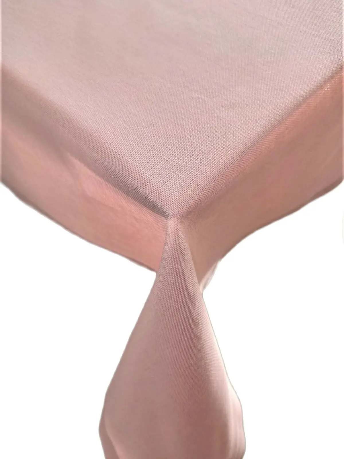 Cotton Linen Look Pink Tablecloth White Table Cloth Wedding, Party,Sofa Cover Turkish Cotton For Rectangle Table