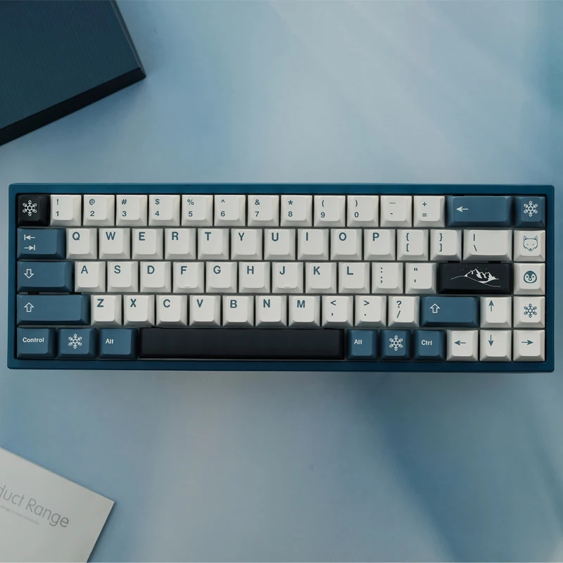 144ปุ่มใหม่ GMK Arctic Keycap Cherry Profile ภาษาอังกฤษ PBT Dye ระเหิดคีย์บอร์ดคีย์สำหรับ MX สวิทช์61/64/68/87